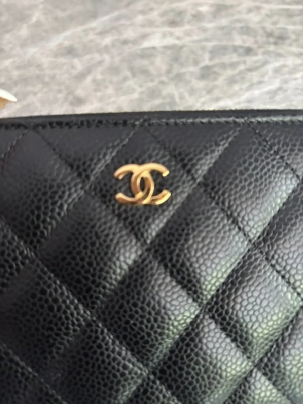 Authentic Chanel Zip Around Wallet